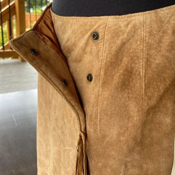 *Vintage* Lew Magram Collection New York  | Suede Tassle Skirt - Picture 5 of 10